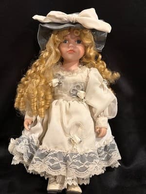 Angelina Doll Collection Blonde Curls Cute