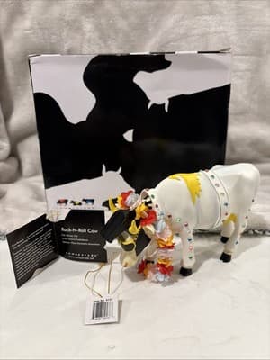 Cow Parade Elvis Cow 2001 Rock-And-Roll Cow Item Lei #9137