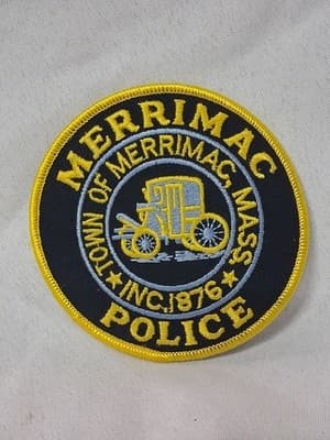 MERRIMAC MASSACHUSETTS OBSOLETE VEST PATCH Inc 1876