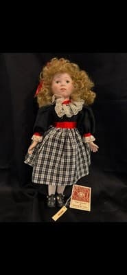 Dynasty Doll “Raven” by Cardinal Inc. – Gown & Hat – Bisque Co