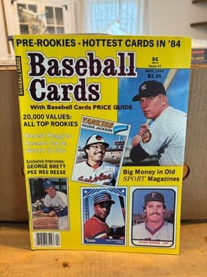 BASEBALL CARD COMPLETE MAGAZINE #7-APR 1984-MICKEY MANTLE/REGGIE JACKSON ORIOLES