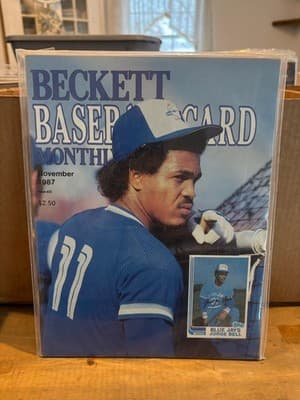 Beckett Baseball Card Monthly Jorge Bell Toronto Blue Jays November 1987