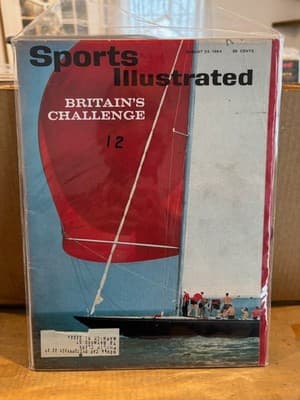 Sports Illustrated August 24 1964 Britians Challenge Sailing Cup Racing