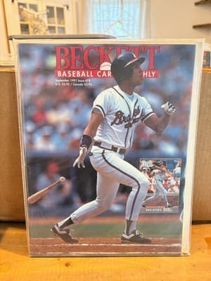 Beckett Baseball Card Monthly Magazine September 1991 Issue #78 David Justice