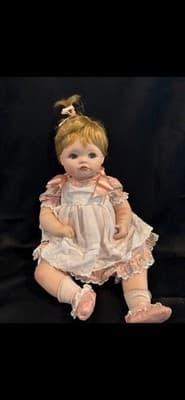 Jessica 1989 Porcelain Girl Doll The Hamilton Collection 18” 3lb Heritage Dolls