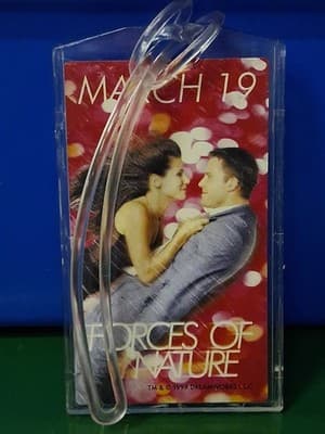 Forces Of Nature 1999 DreamWorks Promotional Luggage Tag Rare Sandra Bullock