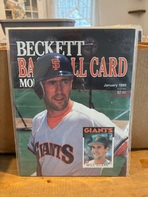 Beckett Baseball Card Monthly Magazine January 1989 Issue #46 Will Clark EX