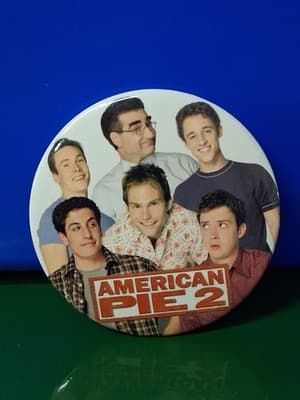 AMERICAN PIE 2 Promotional Movie Button - EUGENE LEVY JASON BIGGS 2001