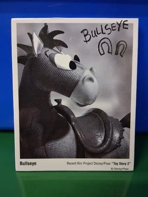 Toy Story 2 Movie Promotional Pin Bullseye Horse Black & White Disney Big Badge
