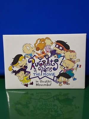 Vintage Rugrats in Paris the Movie Promo Pin Button Pinback 2000