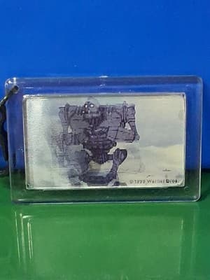 Vtg The Iron Giant Promotional Warner Bros Keychain Lenticular Holographic Rare*