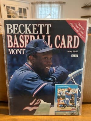 May 1987 Beckett Baseball Card Monthly Magazine Kirby Puckett Vince Coleman