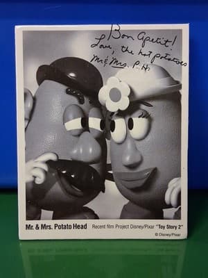 Toy Story 2 Black & White Mr. & Mrs. Potato Head Movie Theater Promotional Pin