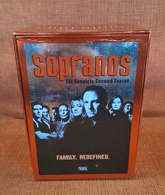 The Sopranos Complete Second Season VHS 5 Tape Set 13 Episodes HBO Series in Box