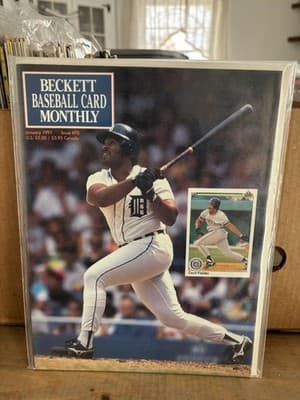 Beckett Baseball Card Monthly #70 January 1991 Cecil Fielder Detroit Tigers