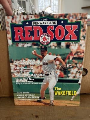 Boston Red Sox vs Milwaukee Brewers MLB-Game Program 9/20/1995-Fenway Park