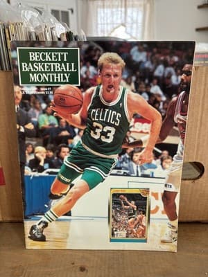Beckett Basketball Monthly Feb 1991 Issue #7 Larry Bird/Shawn Kemp