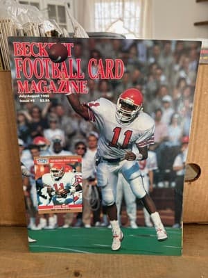 Beckett Football Card Magazine Andre Ware Cover July / August 1990 *