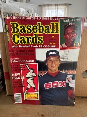Baseball Cards Magazine Fall 1983 MLB Ron Kittle Chicago White Sox Memorabilia
