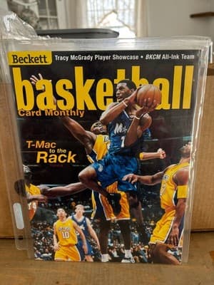 Beckett Basketball Card Monthly (July, 2001). Michael Jordan/McGrady cover, NM