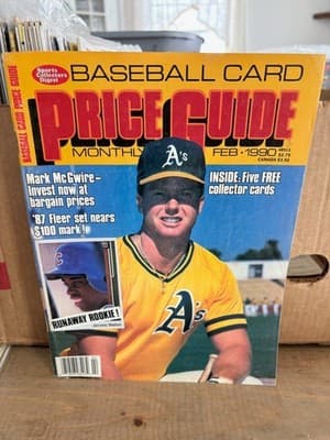 Sports Collectors Digest Baseball Price Guide Monthly Feb 1990 Mark McGuire