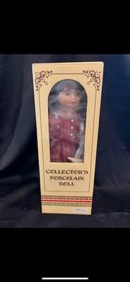 Collectable Porcelain Doll Beautiful With Box