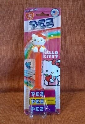Vintage 2010 PEZ Sanrio Hello Kitty Candy & Dispenser on Card Sealed, Collector