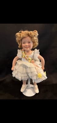 VTG 10" Shirley Temple Doll Danbury Mint “Baby Take a Bow" w/GIFT BOX EUC no COA