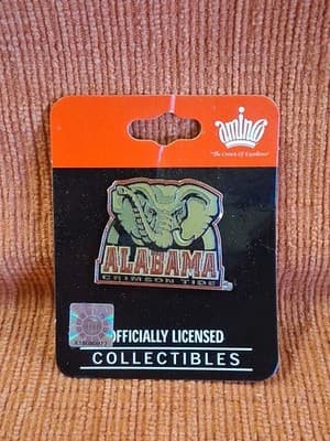 NCAA~UNIVERSITY OF ALABAMA~CRIMSON TIDE~ELEPHANT LOGO PIN~ NIP New