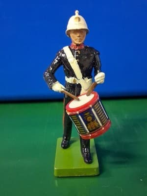 W.Britain Toy Soldier 1988 England Mini Figurine Drummer Soldier