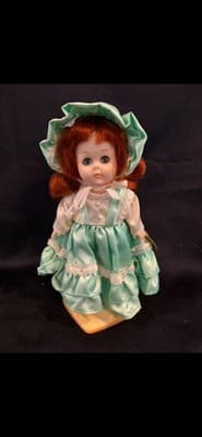 1986 Vogue Ginny 8" Doll "Daddy's Darling" With Stand, No Box Redhead