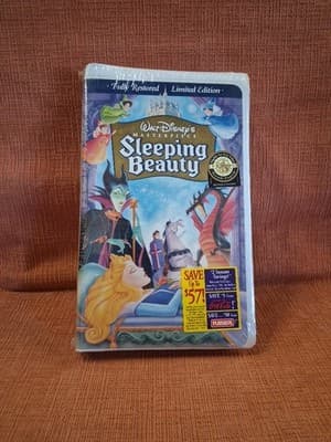 Sleeping Beauty (1997, VHS, Limited Edition) Sealed Coca-Cola Playskool Stickers