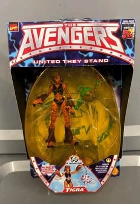 The Avengers Tigra Toy Biz 1999 NOC NRFP United They Stand