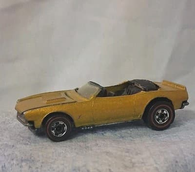 Vtg Hot Wheels Redline Custom Firebird Gold *READ* Actual Mod Diff Chevy Bottom
