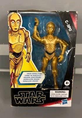 Star Wars Galaxy of Adventure C-3P0 Droid Demolition Hasbro 4.5" Figure New
