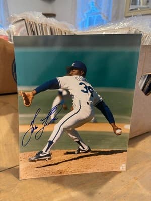 Tom Gordon Signed 8x10 Glossy Color Photo Kansas City Royals MLB OFFICIAL 1989
