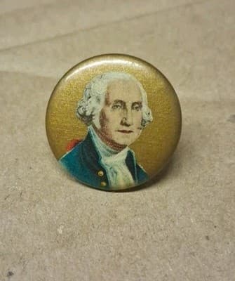 1920s Vintage George Washington 1" Pin Back - Rare