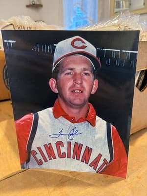 Tommy Helms Cincinnati Reds 1964-71 Autographed Signed 8x10 Photo