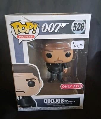 Funko Pop ODDJOB GOLDFINGER THROWING HAT Target Exclusive James Bond 007 526 NEW