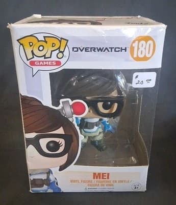Funko POP! Games Overwatch Mei #180 Vinyl Figure DAMAGED BOX SEE PICS