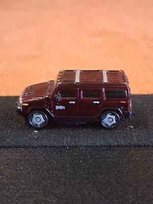 Playmates Speedeez H2 Hummer Maroon Red Micro Vehicle