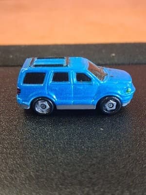Vintage 2003 Playmates Speedeez SUV Roller Ball Car Micro Blue Ford Explorer