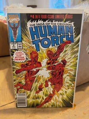 SAGA OF THE ORIGINAL HUMAN TORCH #4~ VF-NM 1990 MARVEL COMICS