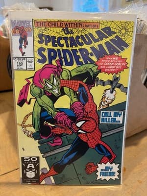 The Spectacular Spider-Man #180 (Sep 1991, Marvel) Comic Feat. The Green Goblin