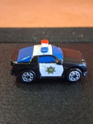 Very Rare- Micro Machines, Hasbro, Police Chevy - Chevrolet 80’s Camaro Coupe