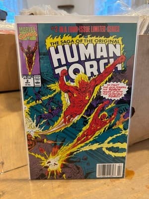 Saga of the Human Torch #2 1990 Marvel Comics Mid Grade Comic Book L93-65