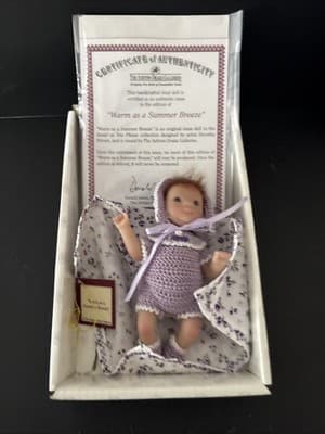 Ashton Drake Warm As A Summer Breeze Doll Miniature Newborn 2008 5” NEW NIB