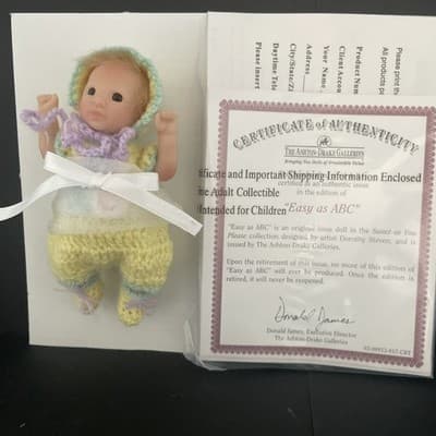 Ashton-Drake Galleries "Easy as ABC" Collectible Baby Doll Sweet as You Please