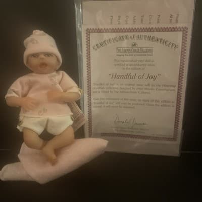 The Ashton-Drake Galleries Vinyl Doll "Handfull of Joy" Collectable