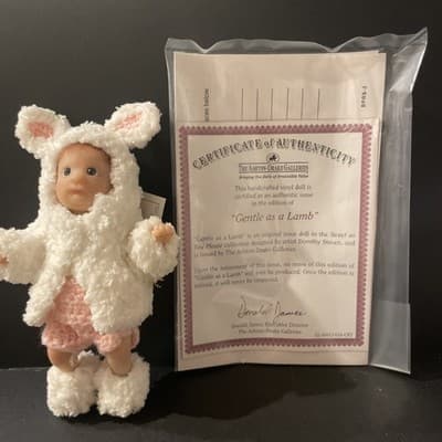 ASHTON DRAKE/ DOROTHY STEVEN SO TRULY REAL "GENTLE AS A LAMB" NIB W/COA